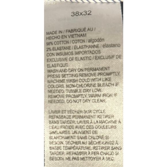 Savane Men's The Ultimate Performance Chino Flat Front Blue Real Teal Size 38/32 - Picture 7 of 8